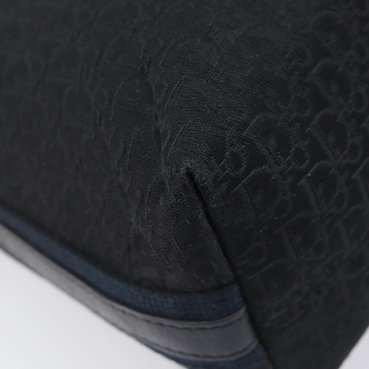 Christian Dior Vintage Street Chic Messenger Diorissimo Canvas And Leather Black Canvas Handbag (Pre-Owned)