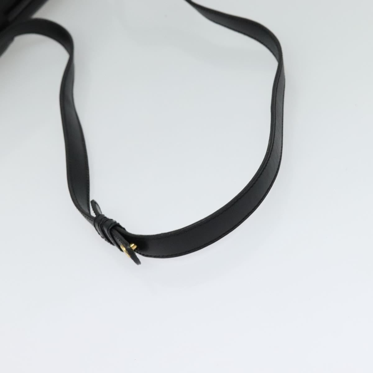 Celine Vintage Leather Black Leather Shoulder Bag Bag (Pre-Owned)