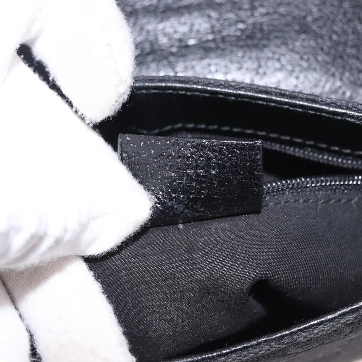 Gucci Buckle Waist Gg Canvas And Leather Black Canvas Clutche & Pouche Bag (Pre-Owned)