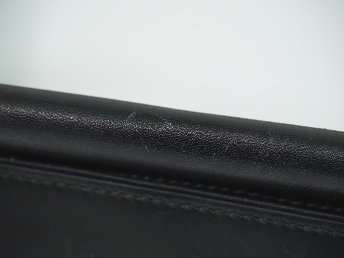Gucci Nymphaea Top Handle Leather Black Leather Handbag (Pre-Owned)