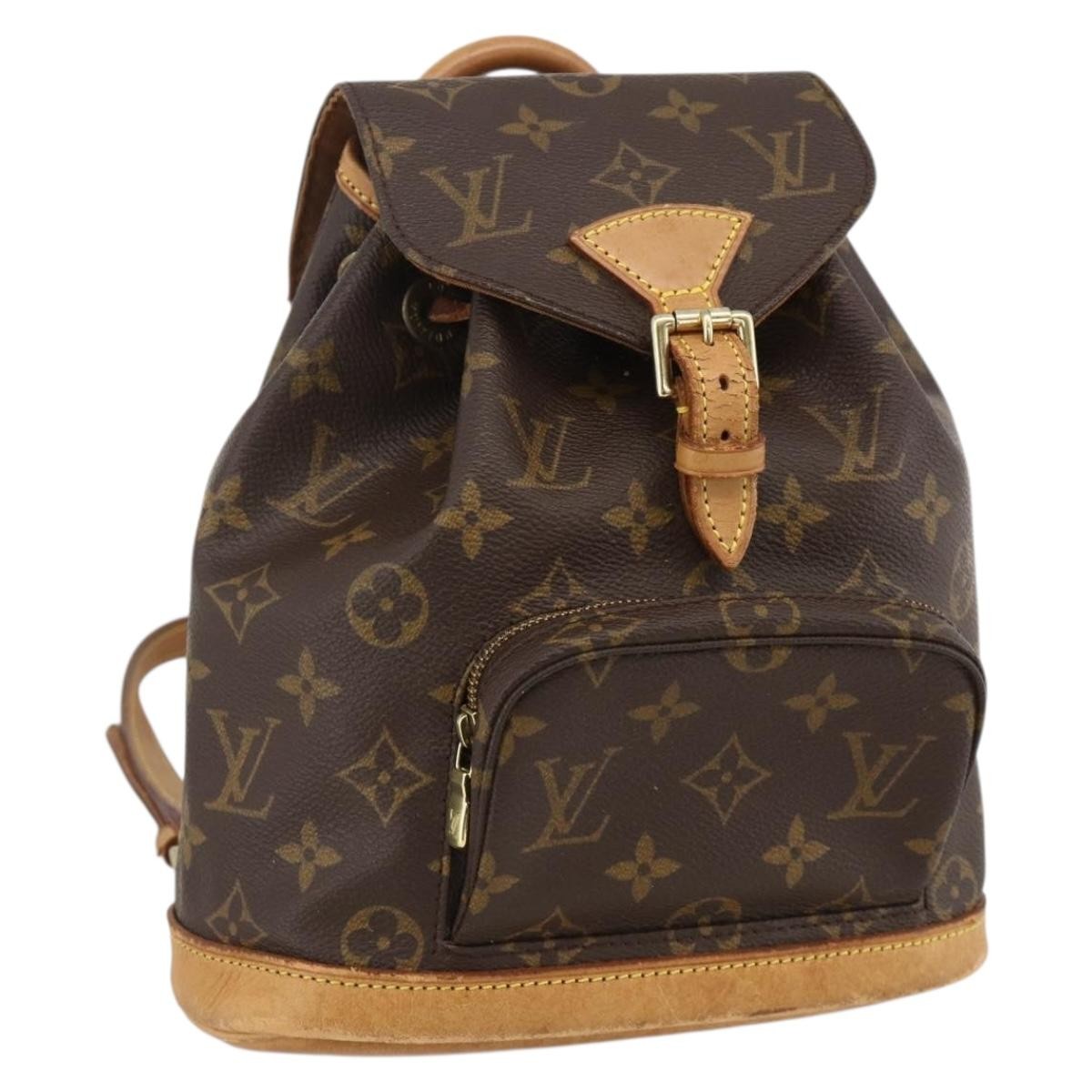 Louis Vuitton Vintage Montsouris Monogram Canvas Brown Canvas Backpack Bag (Pre-Owned)