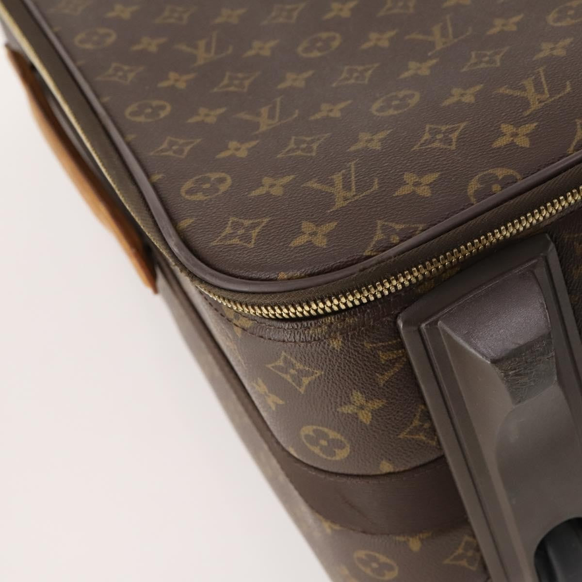 Louis Vuitton Pegase Luggage Monogram Canvas Brown Canvas Travel Bag Bag (Pre-Owned)