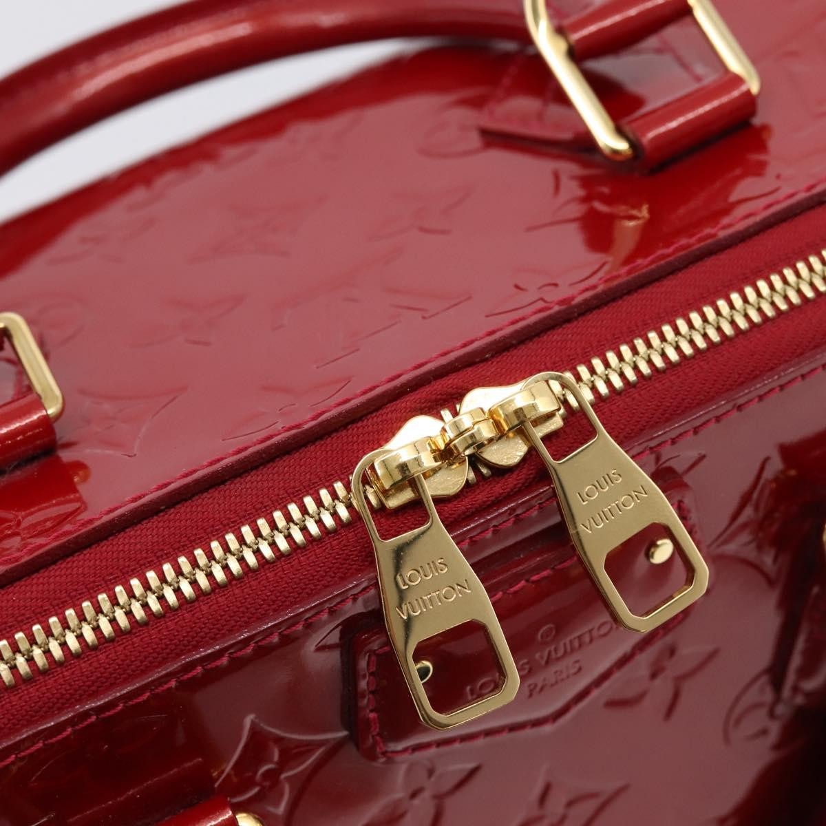 Louis Vuitton Montana Monogram Vernis Red Patent_Leather Handbag (Pre-Owned)