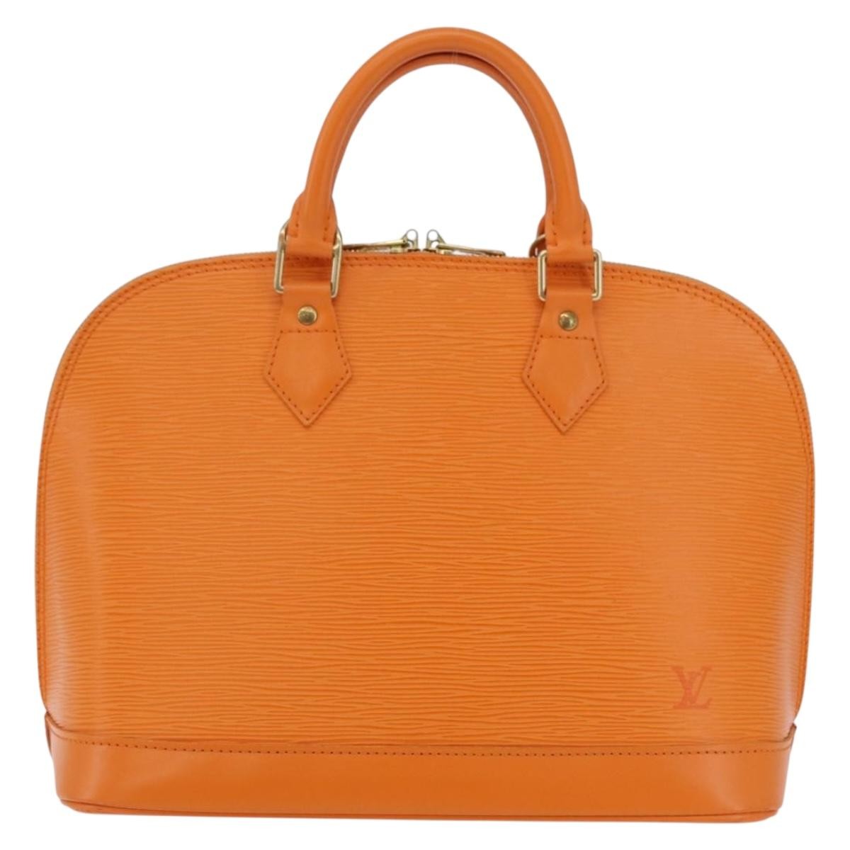 Louis Vuitton Alma Epi Leather Orange Leather Handbag (Pre-Owned)
