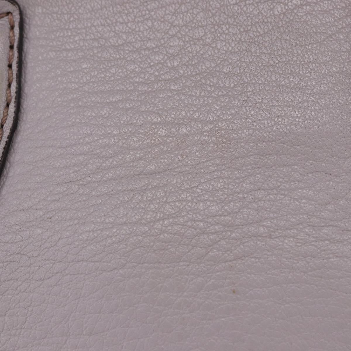 MCM Vintage Leather Gray Leather Handbag (Pre-Owned)
