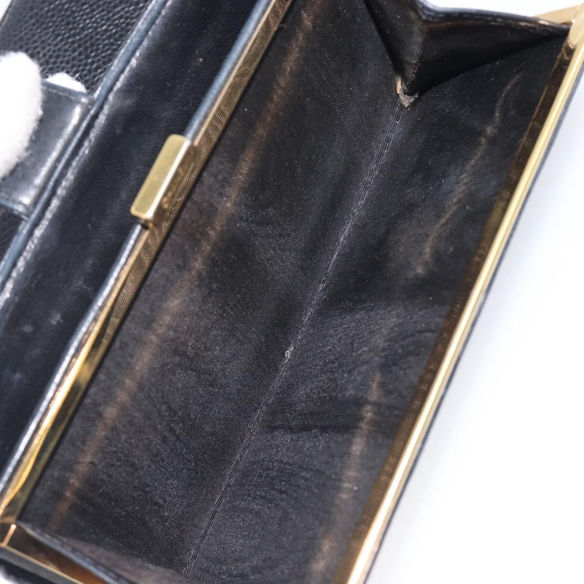 Chanel Timeless Cc French Leather Black Calfskin Wallets Accessory (Pre-Owned)