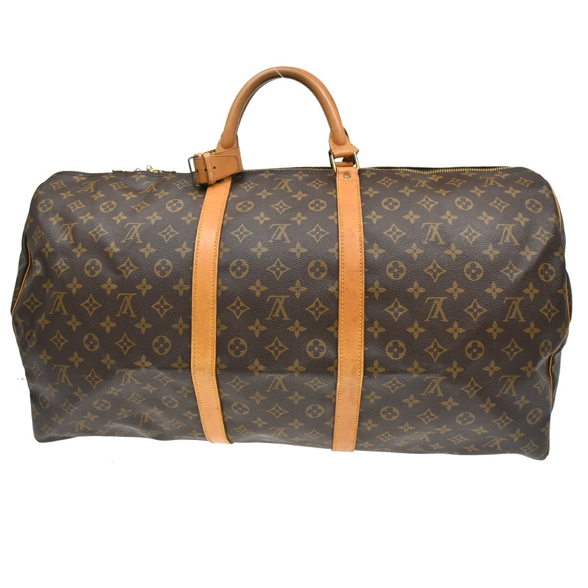 Louis Vuitton Keepall Monogram Brown Canvas Travel Bag Bag (Pre-Owned)