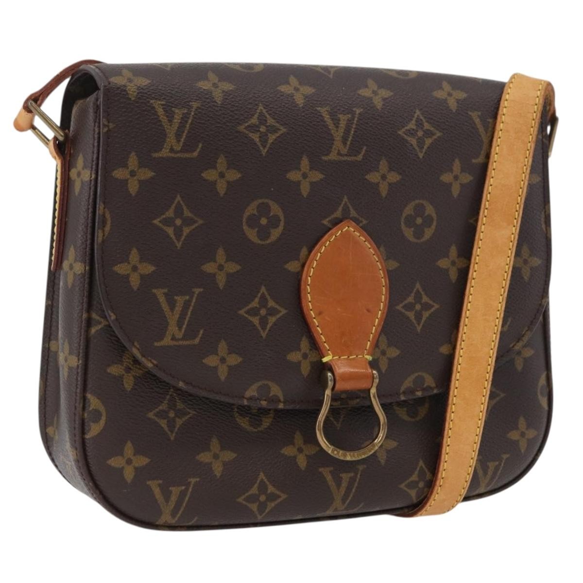 Louis Vuitton Saint Cloud Monogram Canvas Brown Canvas Handbag (Pre-Owned)
