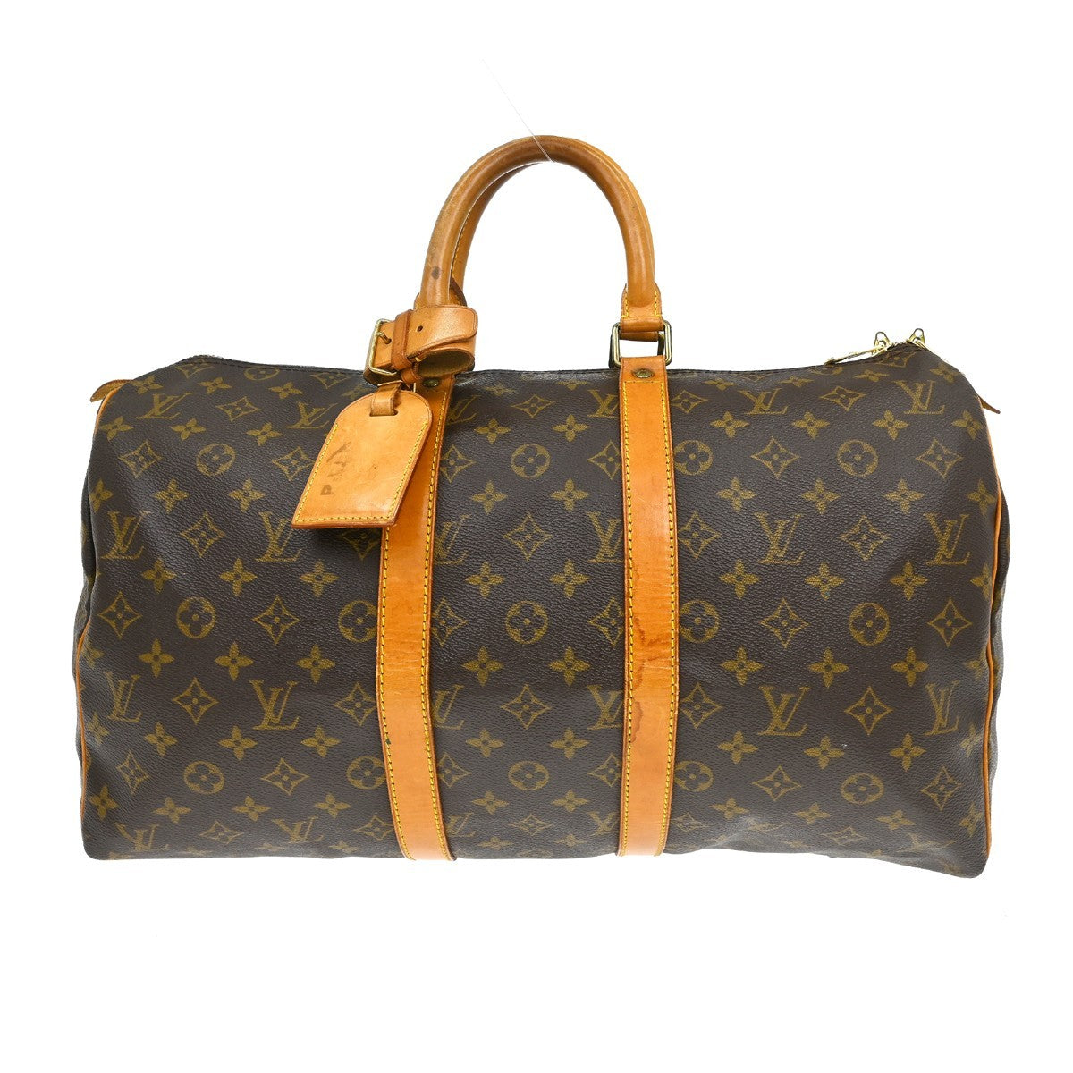 Louis Vuitton Keepall Monogram Canvas Brown Canvas Travel Bag Bag (Pre-Owned)