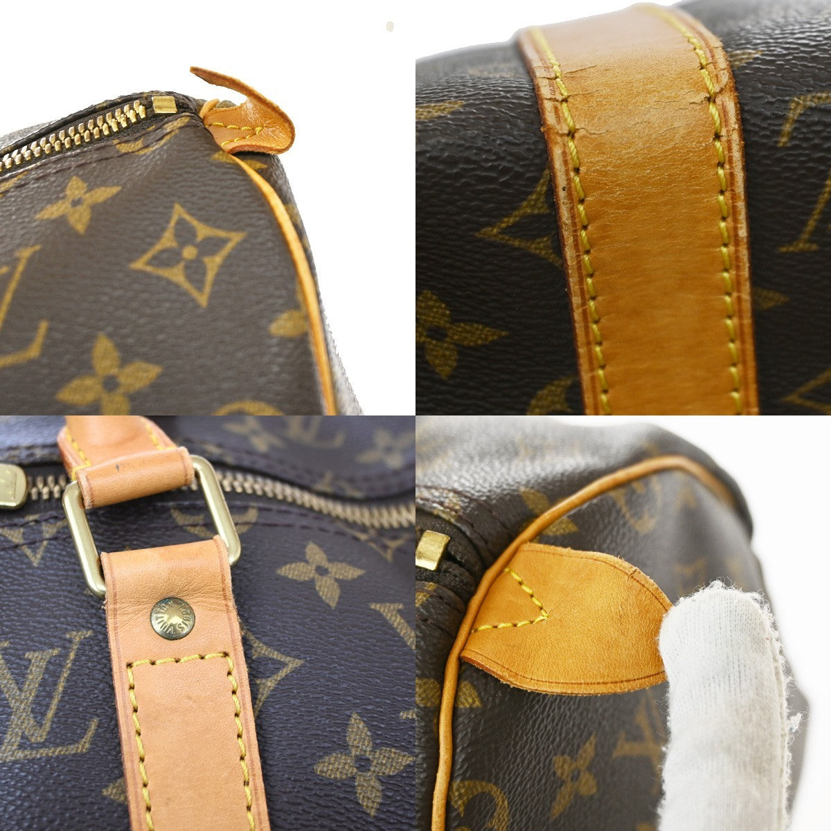Louis Vuitton Keepall Monogram Brown Canvas Travel Bag Bag (Pre-Owned)