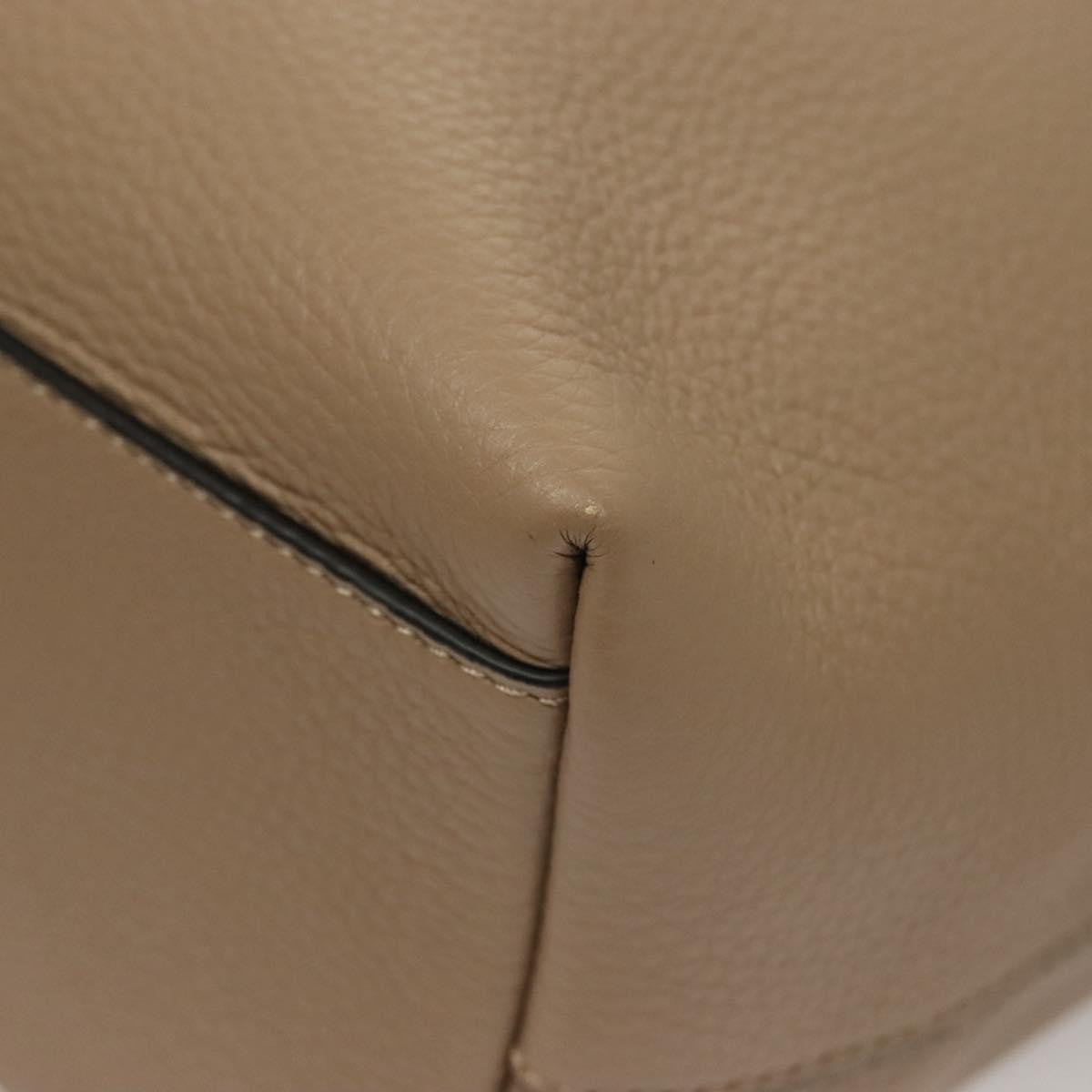 Versace La Medusa Tote Embossed Canvas Beige Leather Bag (Pre-Owned)