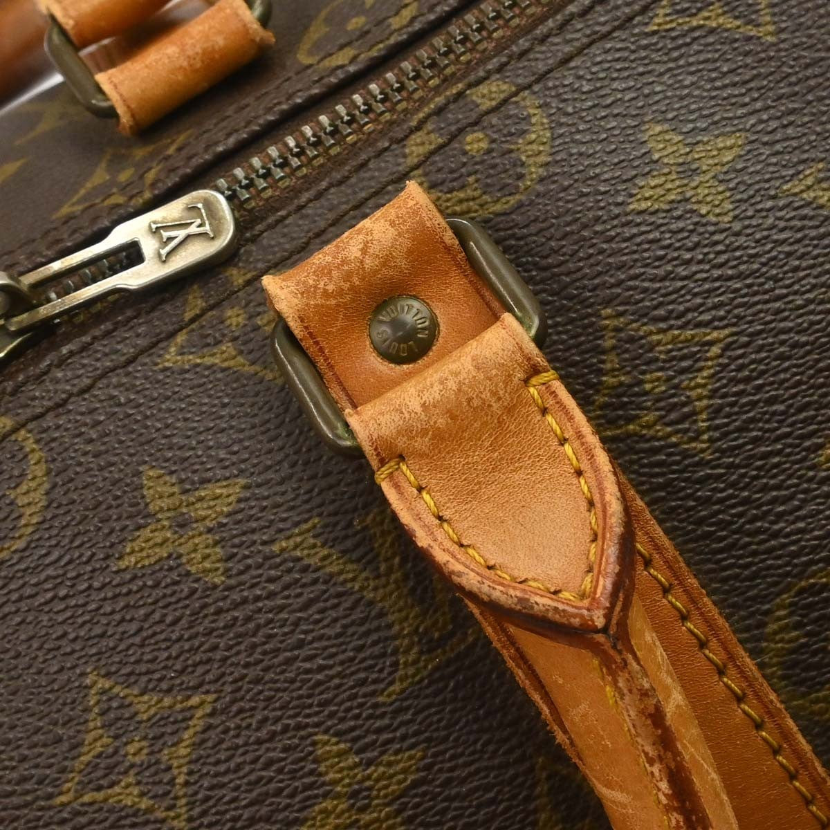 Louis Vuitton Keepall Monogram Canvas Brown Canvas Travel Bag Bag (Pre-Owned)