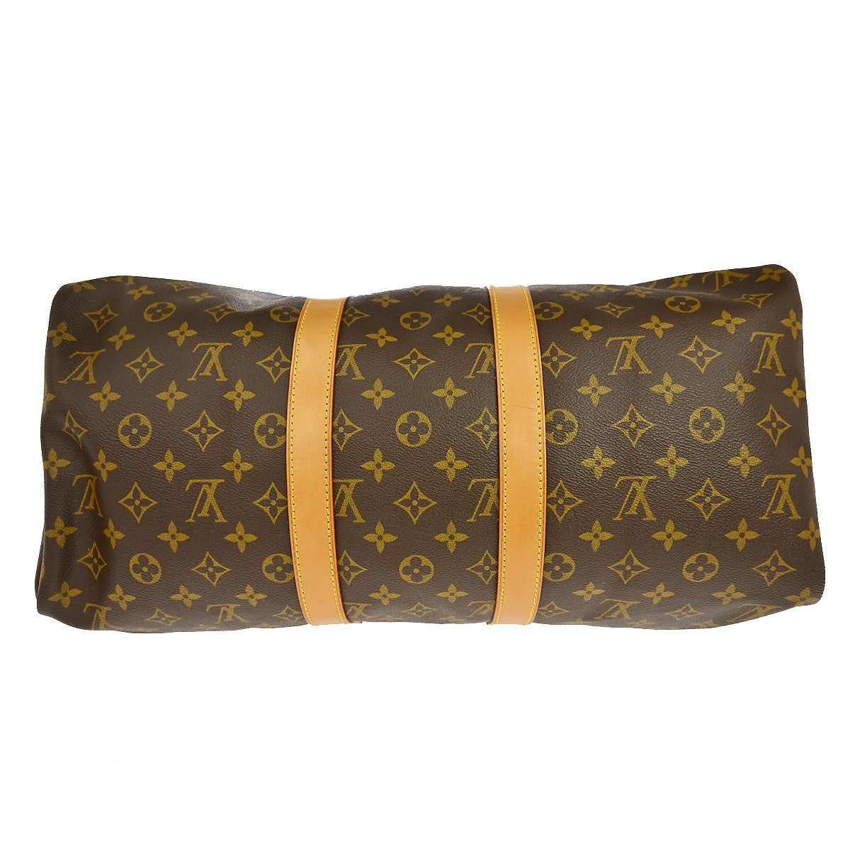 Louis Vuitton Keepall Monogram Brown Canvas Travel Bag Bag (Pre-Owned)