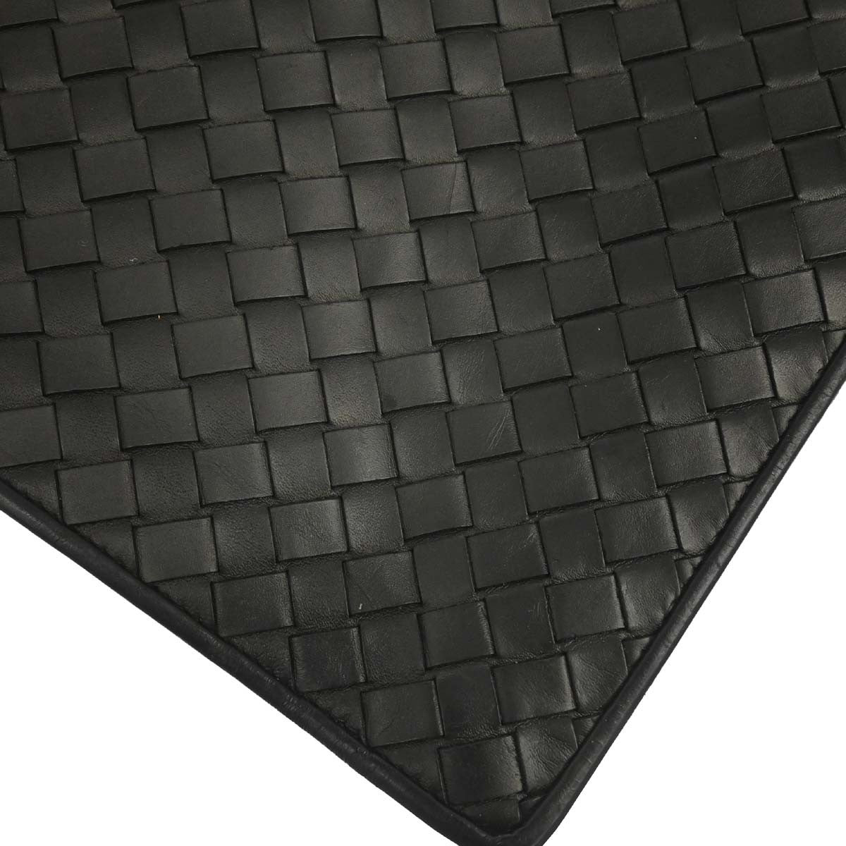 Bottega Veneta Top Zip Intrecciato Nappa Black Leather Briefcase Bag (Pre-Owned)