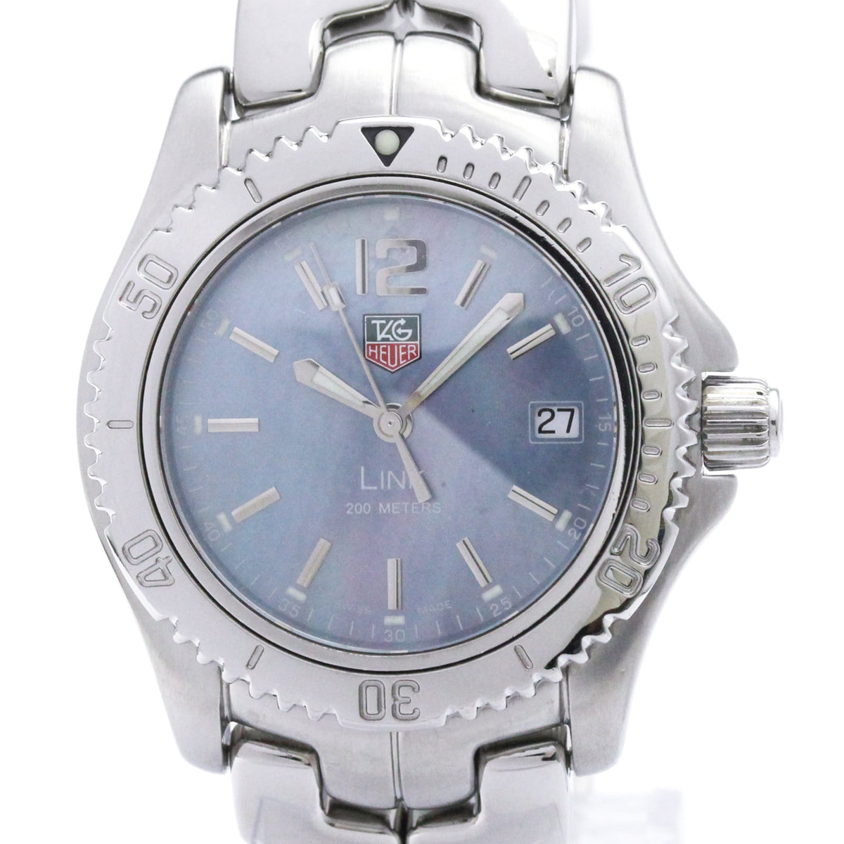 Tag Heuer Link 200M Quartz Stainless Steel With Mother Of Pearl Watch (Pre-Owned)