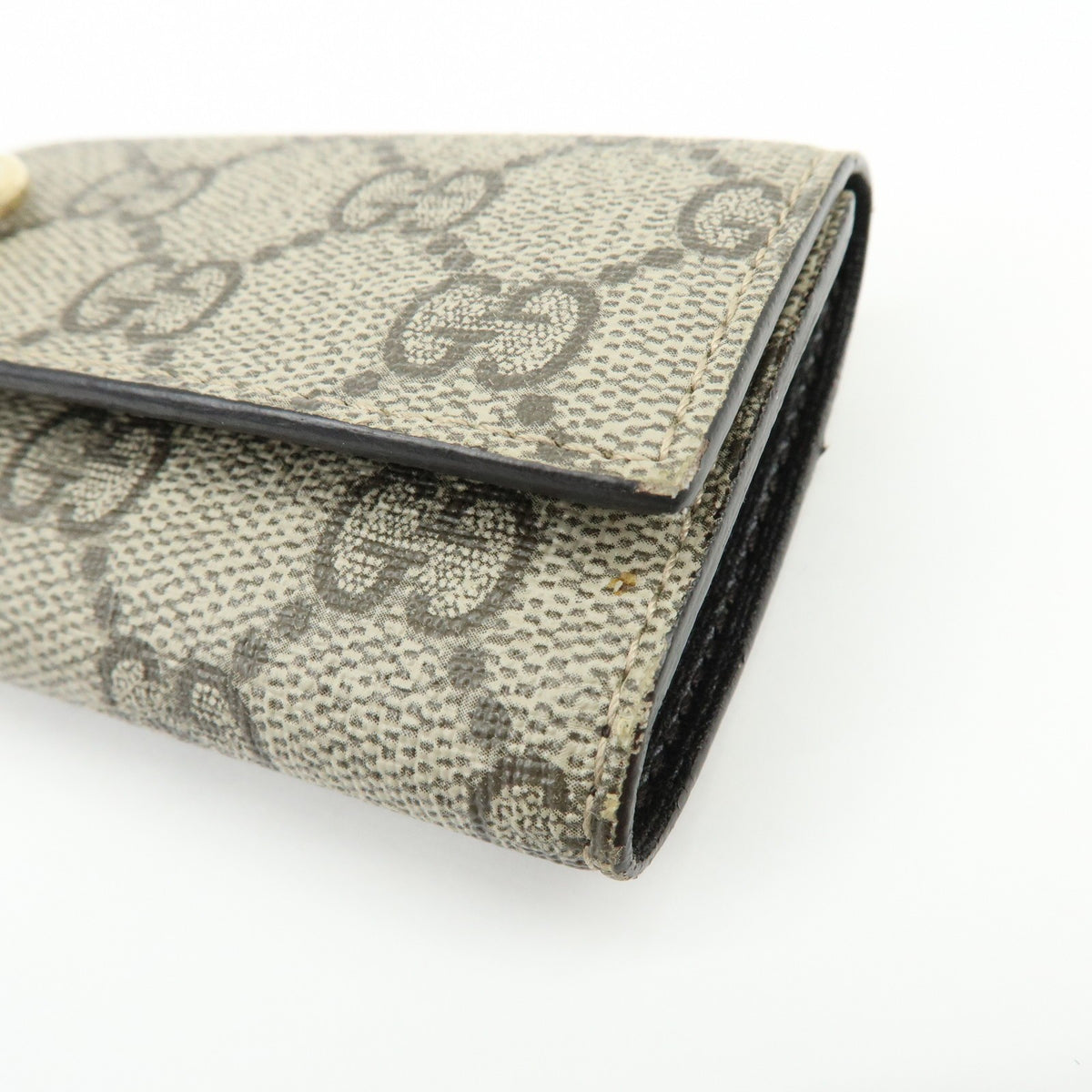 Gucci Interlocking G French Gg Coated Canvas Beige Canvas Wallets Accessory (Pre-Owned)