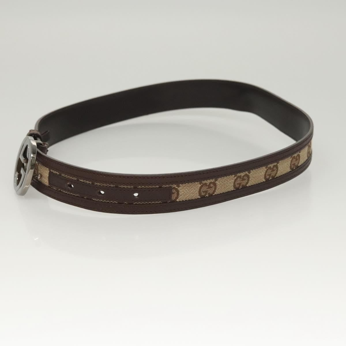 Gucci Interlocking G Belt Gg Canvas Beige Canvas Belts Accessory (Pre-Owned)