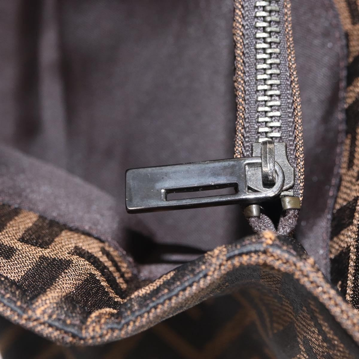 Fendi Vintage Open Tote Zucca Canvas Brown Canvas Tote Bag Bag (Pre-Owned)