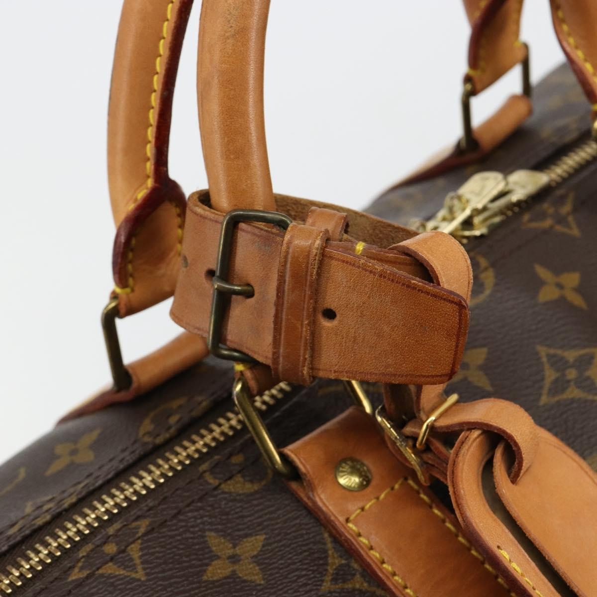 Louis Vuitton Keepall Monogram Canvas Brown Canvas Travel Bag Bag (Pre-Owned)