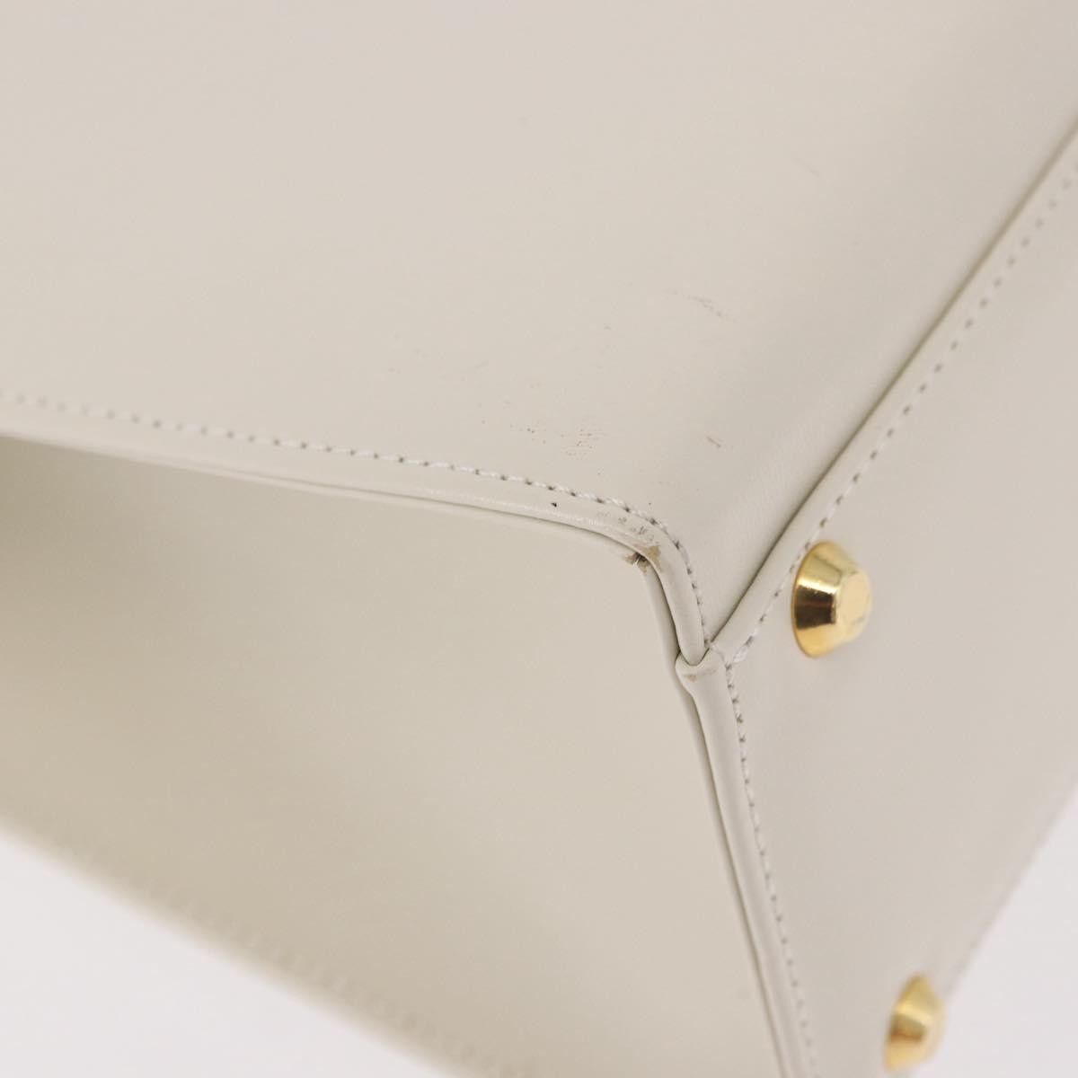 Saint Laurent Vintage Handbag Leather White Leather Handbag (Pre-Owned)