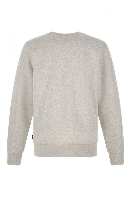 Hugo Boss Elegant Grey Round Neck Cotton Men's Sweatshirt