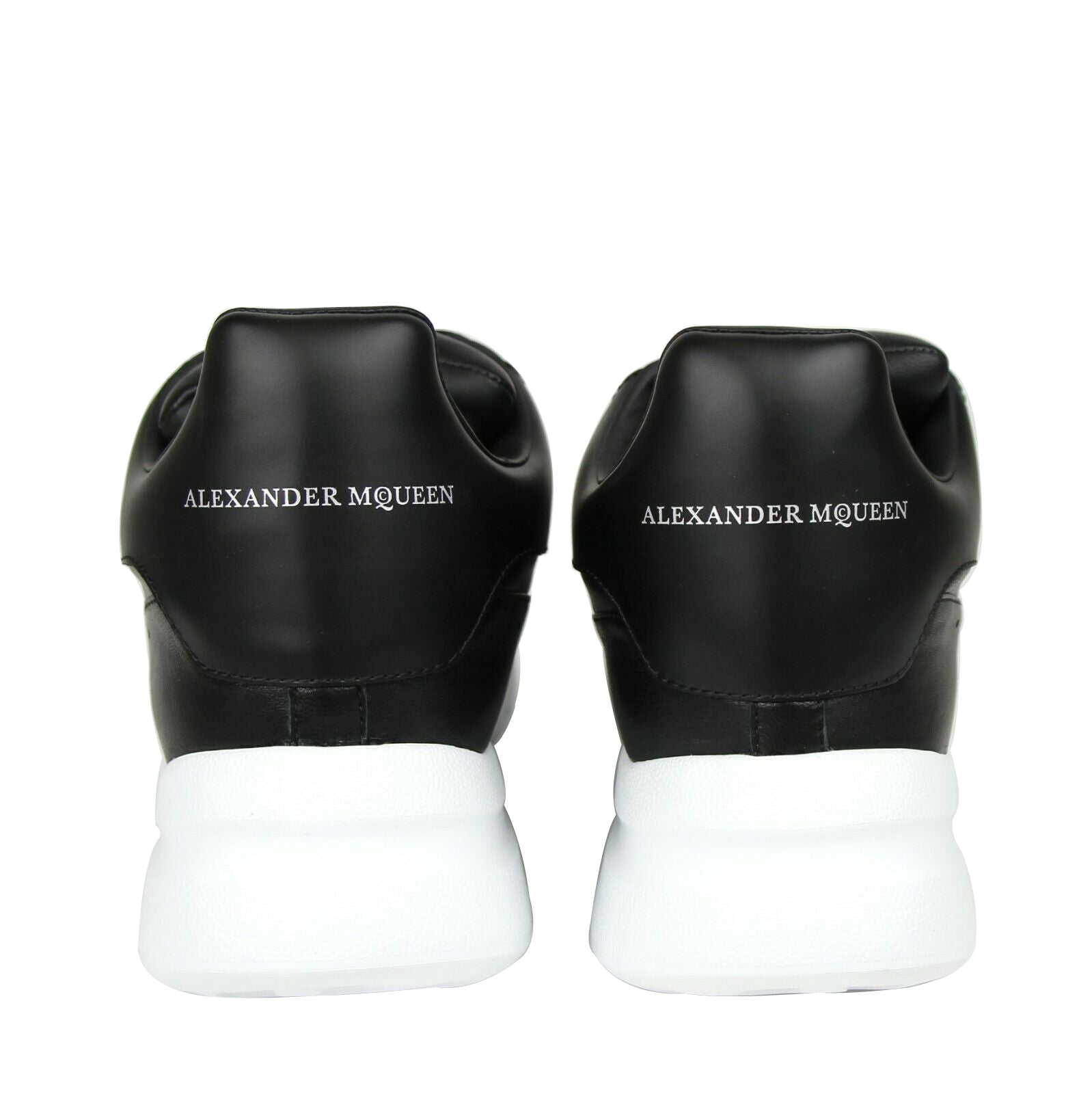 Alexander McQueen Men's Black Leather Platform Sneakers