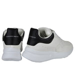 Alexander McQueen Men's Ivory / White / Black Leather Platform Sneakers