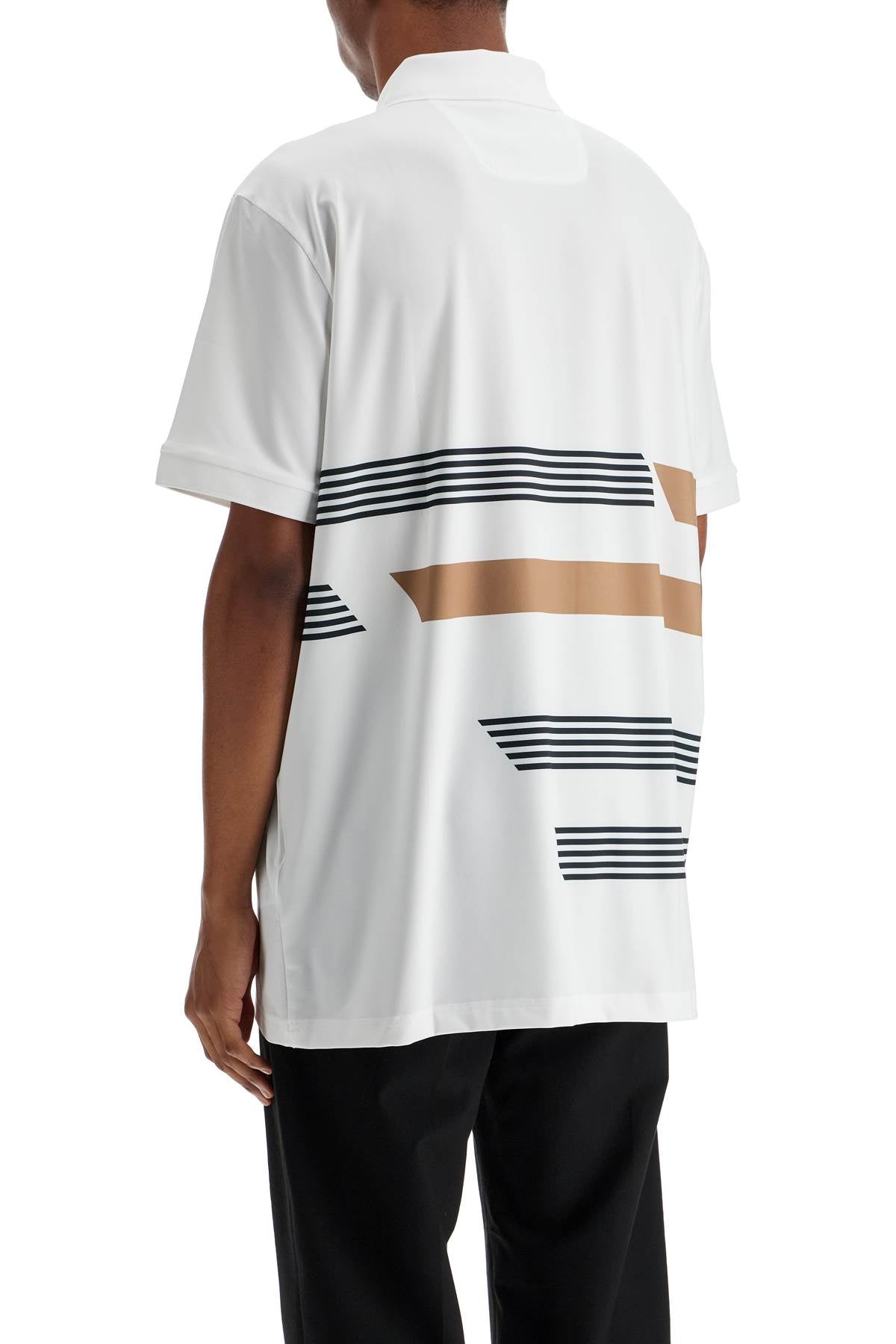 Boss Men's Printed Stretch Jersey Polo Shirt