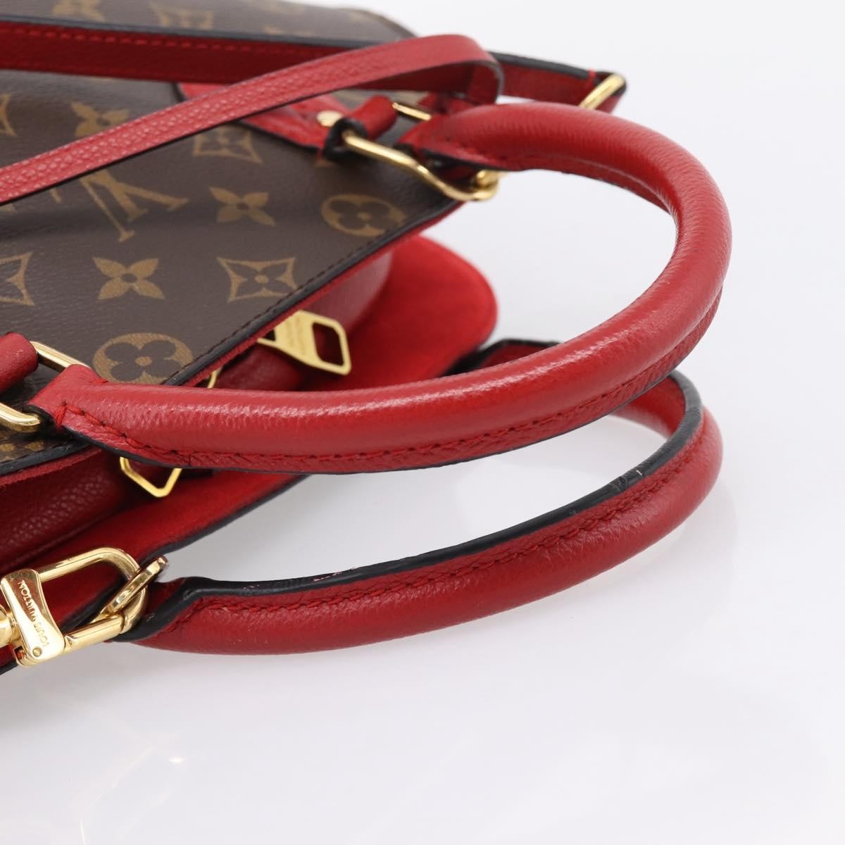 Louis Vuitton Alma Bnb Monogram Canvas With Leather Brown Canvas Handbag (Pre-Owned)