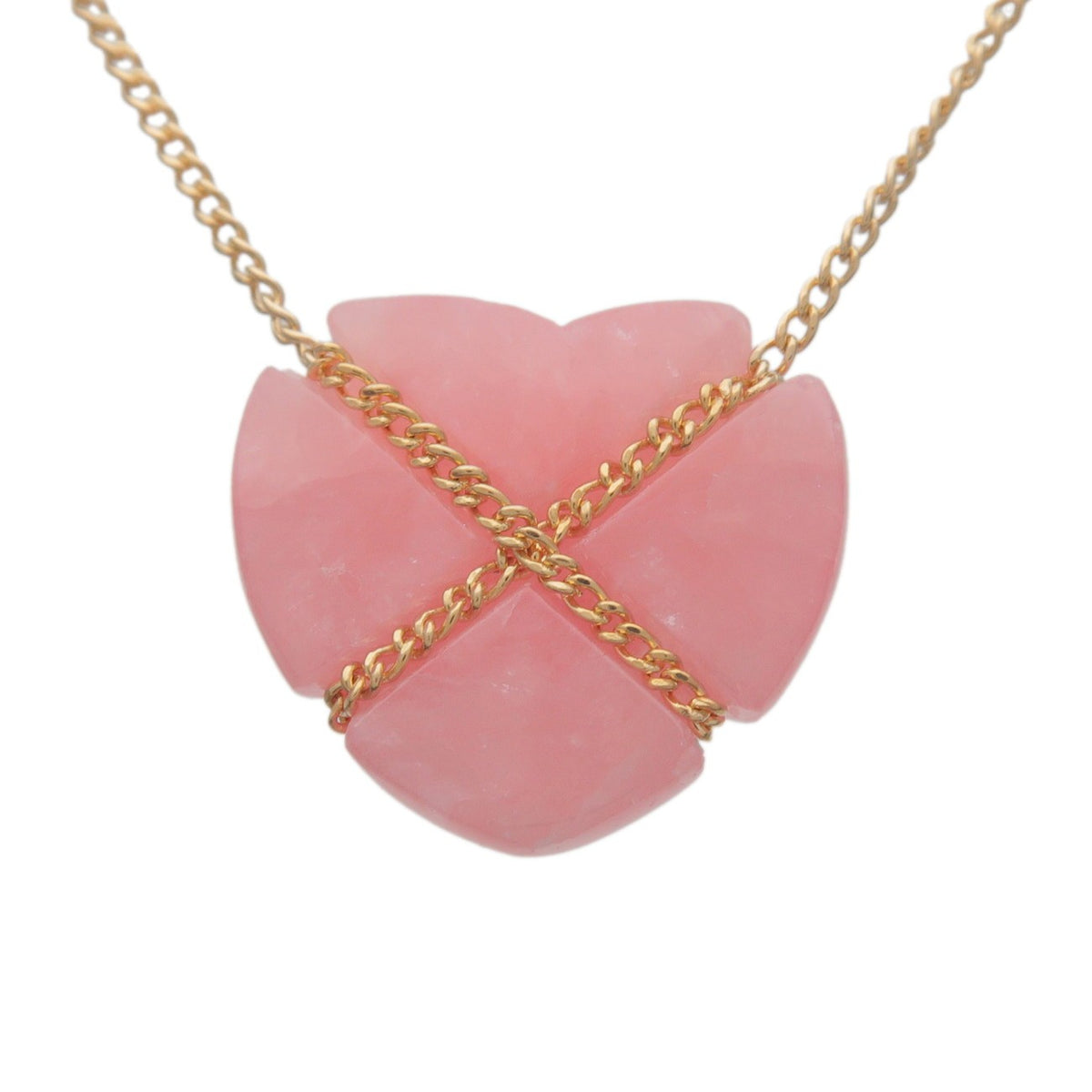 Tiffany & Co. Cross My Heart Pendant 18K Yellow Gold With Amethyst Gold Yellow_Gold Necklace Jewelry (Pre-Owned)