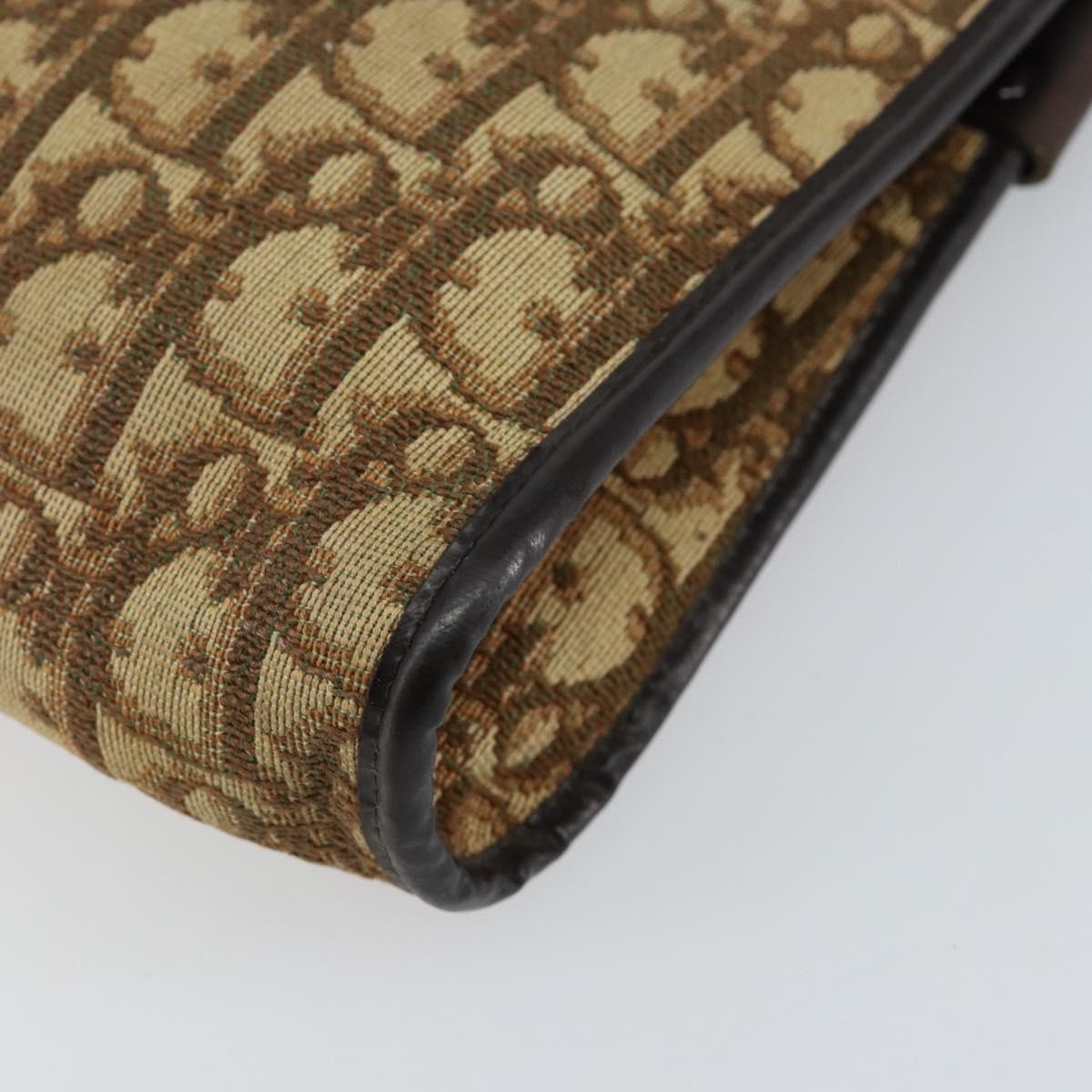Christian Dior Vintage Trotter Canvas Beige Canvas Shoulder Bag Bag (Pre-Owned)