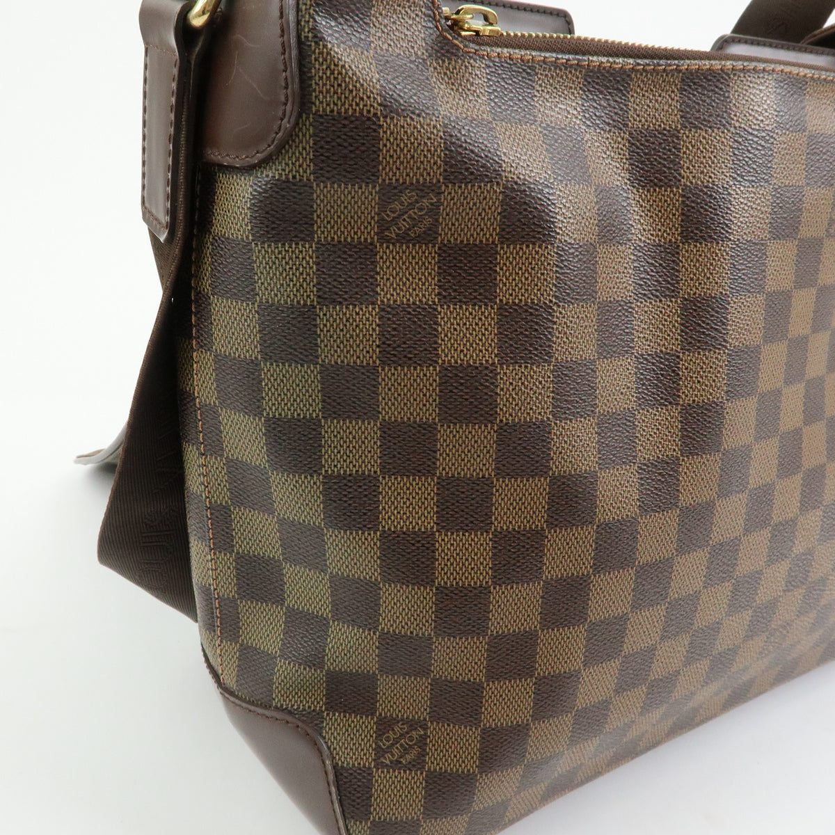 Louis Vuitton Spencer Messenger Damier Brown Canvas Handbag (Pre-Owned)