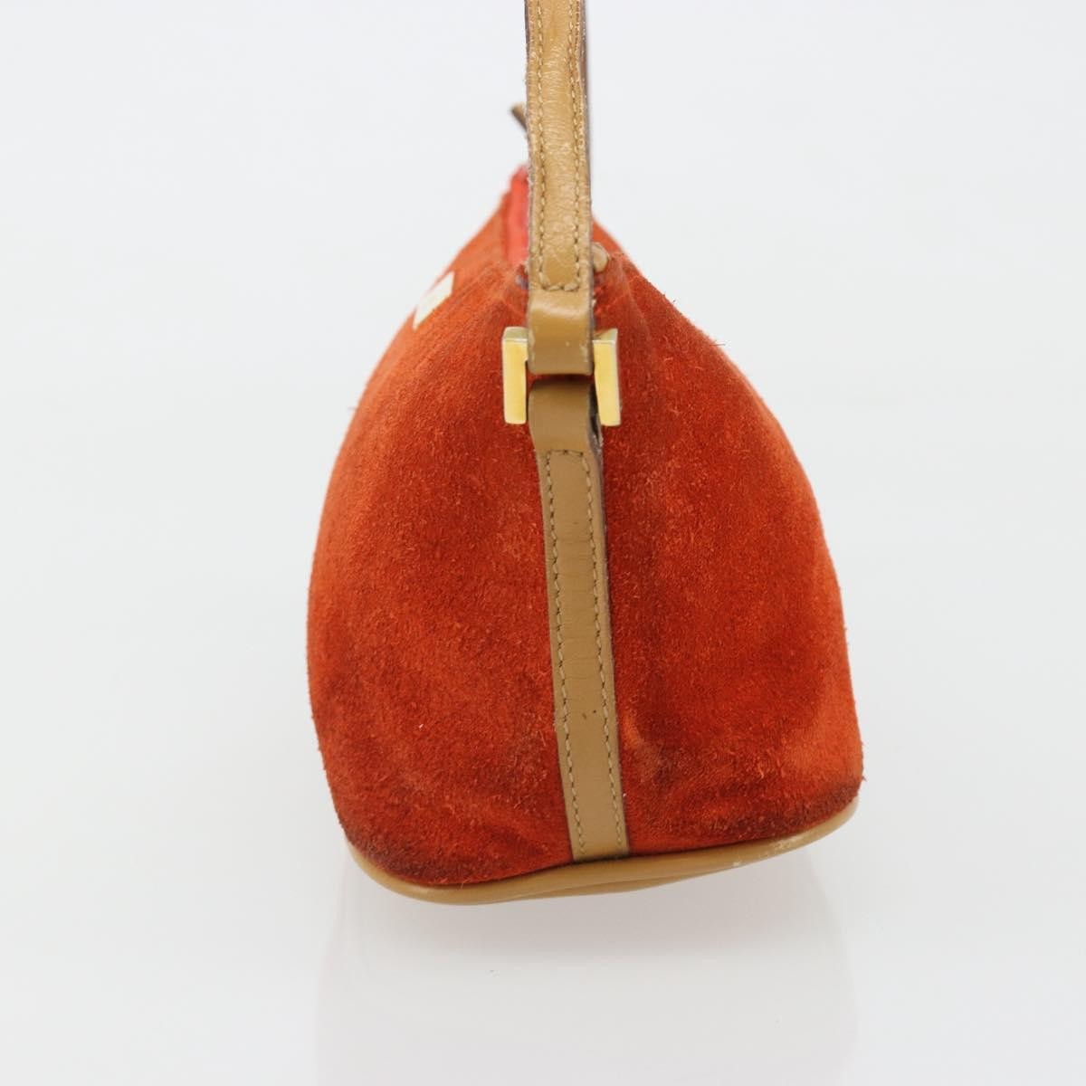 Gucci Vintage Suede Orange Suede Clutche & Pouche Bag (Pre-Owned)