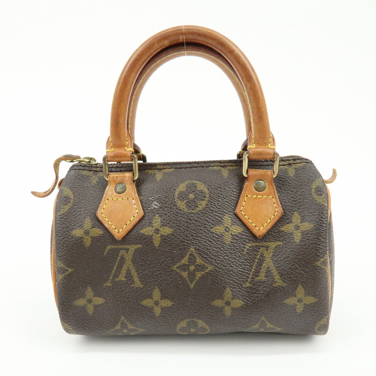 Louis Vuitton Speedy Mini Hl Monogram Canvas Brown Canvas Handbag (Pre-Owned)