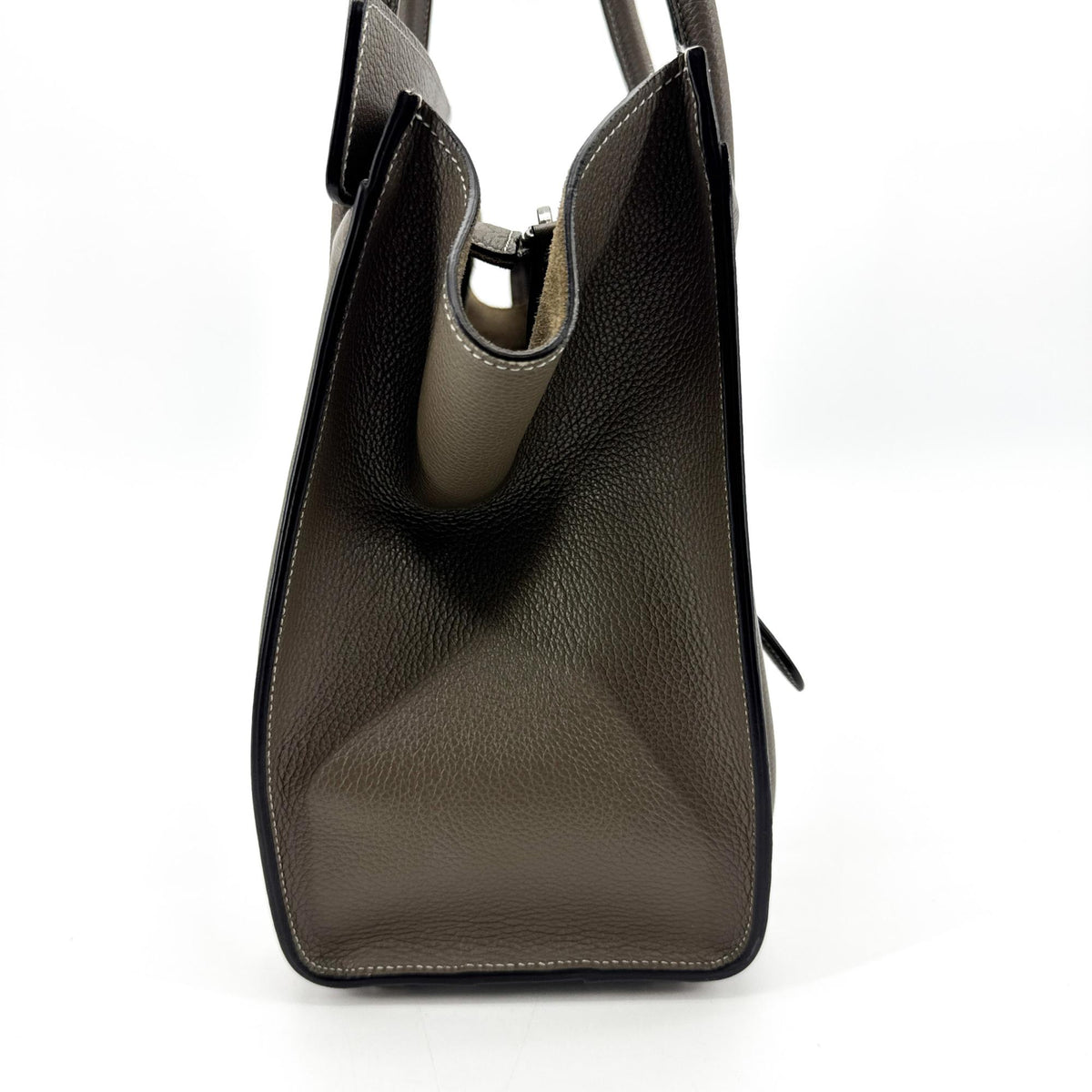 Celine Luggage Grainy Leather Brown Leather Handbag (Pre-Owned)