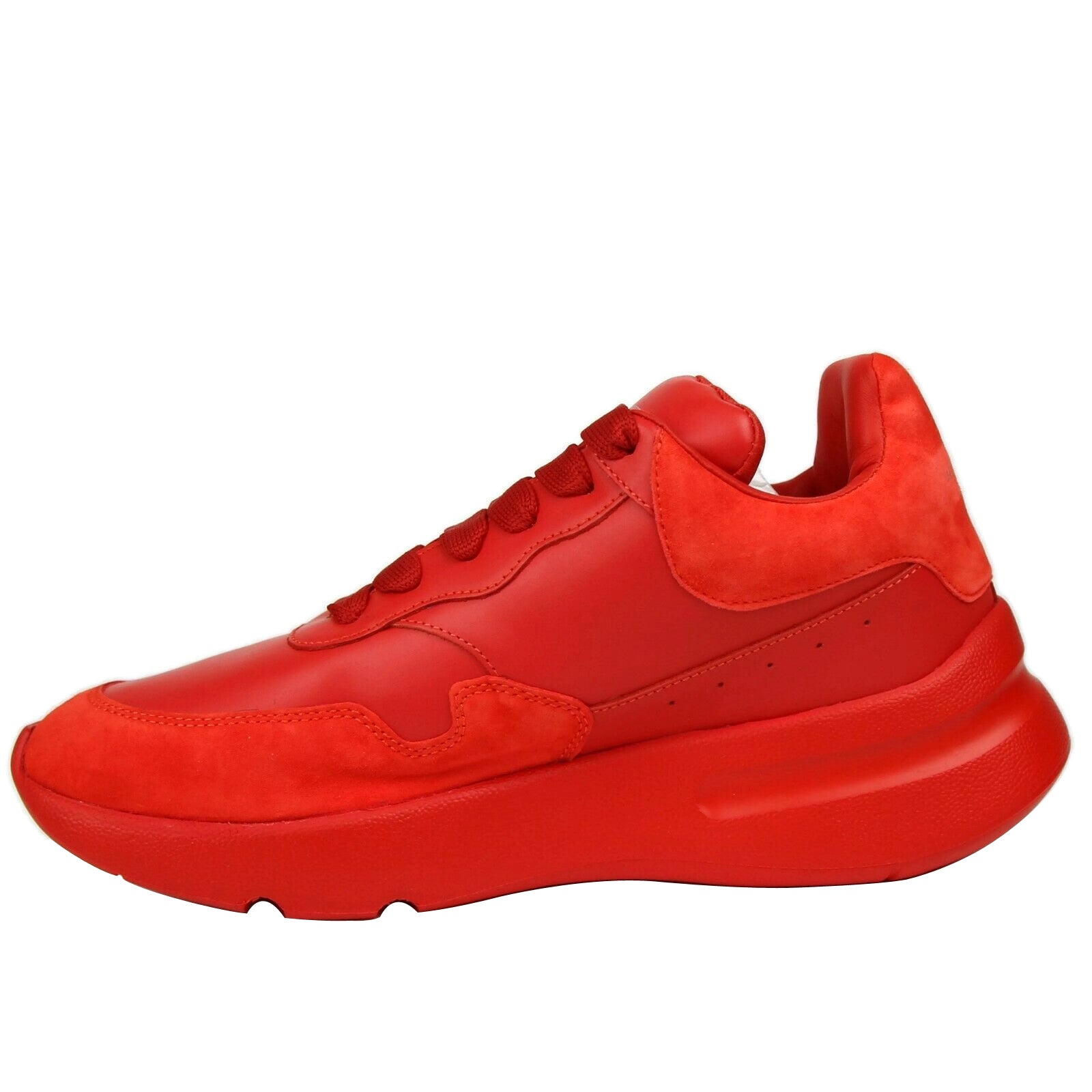 Alexander McQueen Women's Red Leather / Suede Sneaker