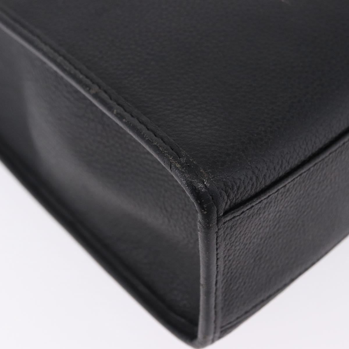 Saint Laurent Vintage Shoulder Bag Leather Black Leather Shoulder Bag Bag (Pre-Owned)