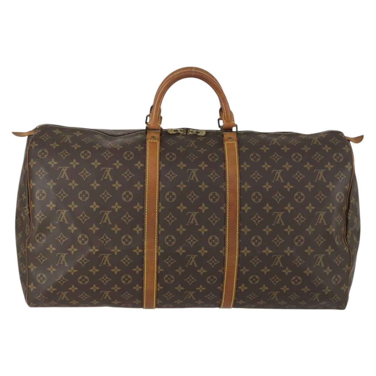 Louis Vuitton Keepall Monogram Canvas Brown Canvas Travel Bag Bag (Pre-Owned)