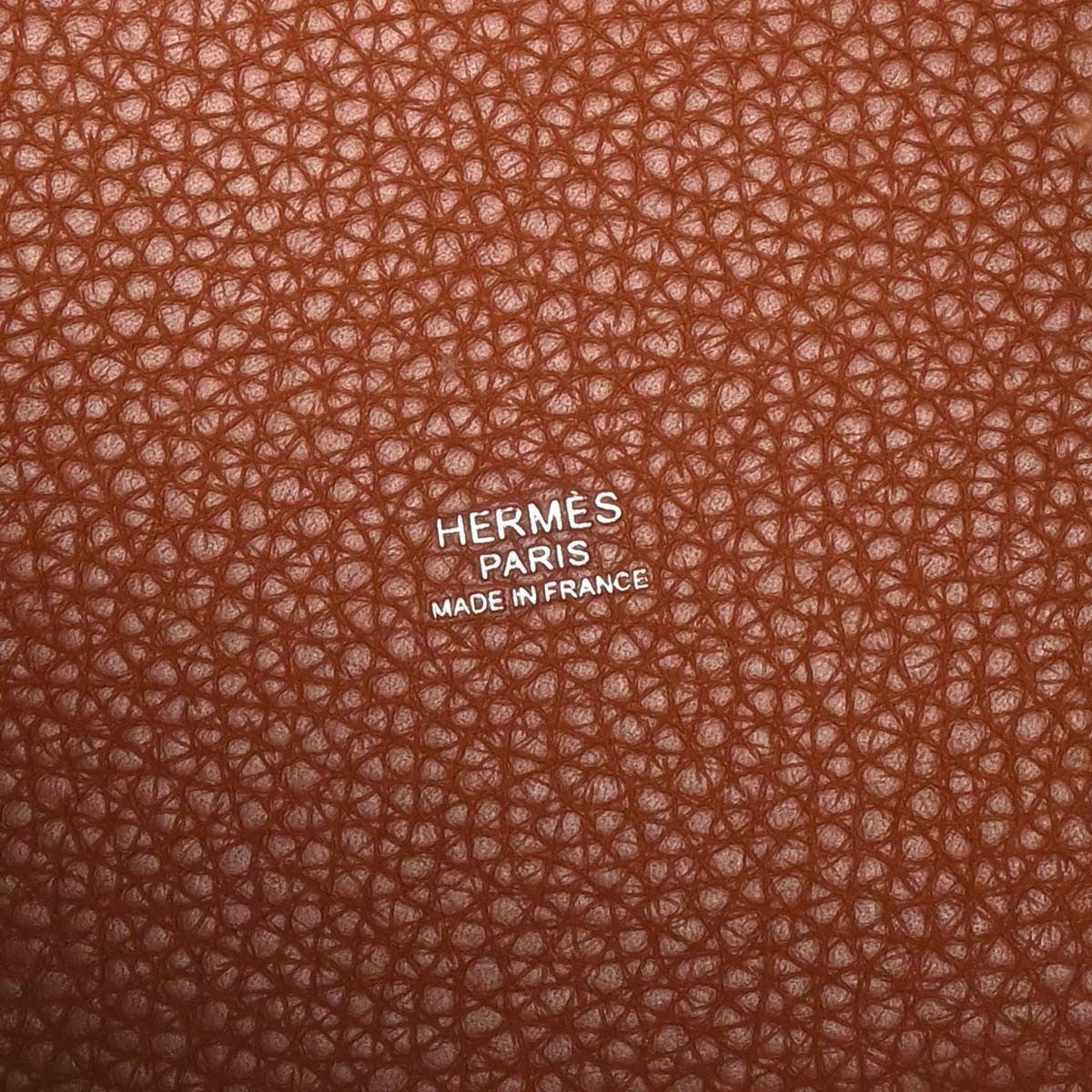 Hermes Picotin Lock Clemence Brown Leather Handbag (Pre-Owned)