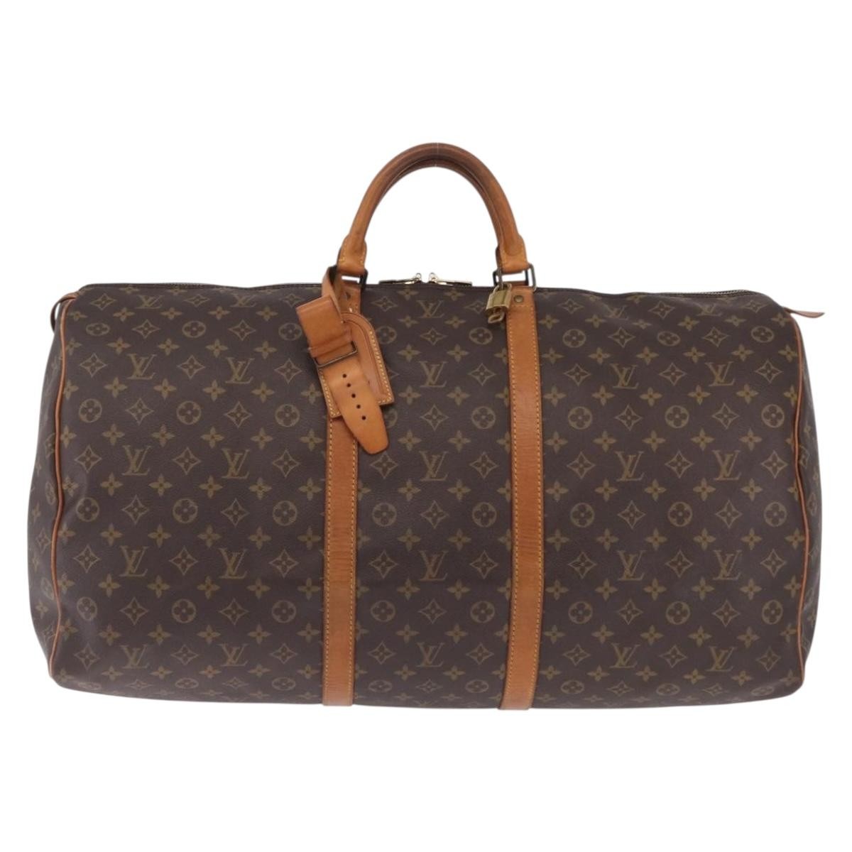 Louis Vuitton Keepall Monogram Canvas Brown Canvas Travel Bag Bag (Pre-Owned)