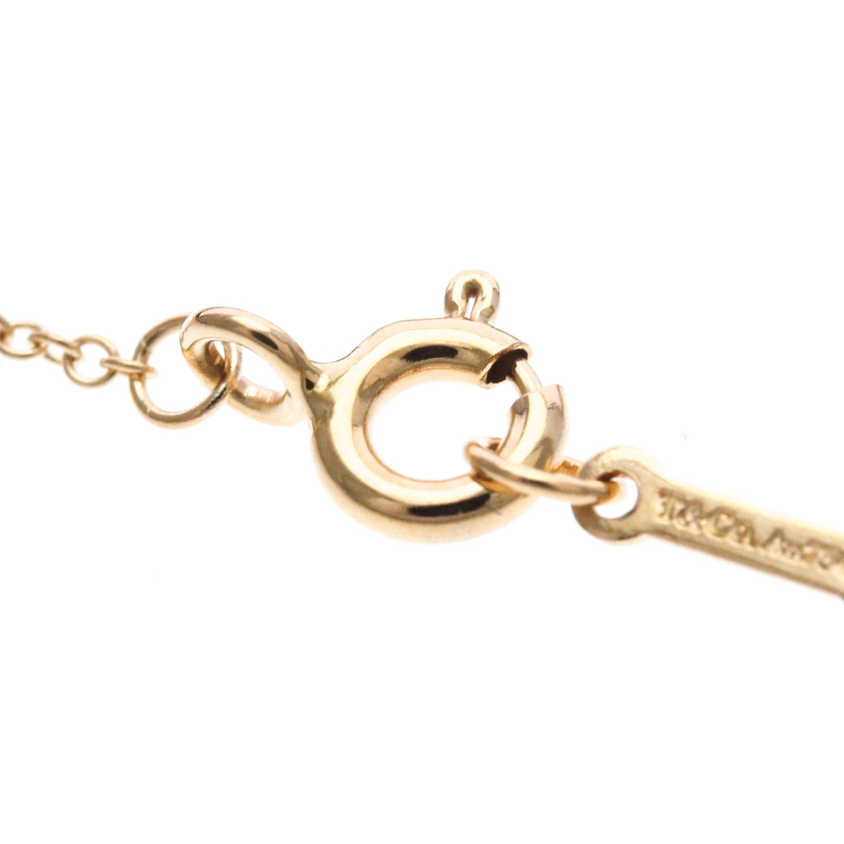 Tiffany & Co. Paloma Picasso Olive Leaf Pendant 18K Rose Gold With Diamond Gold Pink_Gold Necklace Jewelry (Pre-Owned)