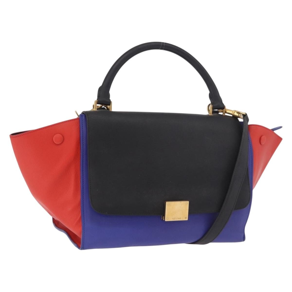 Celine Tricolor Trapeze Leather Multicolour Leather Handbag (Pre-Owned)