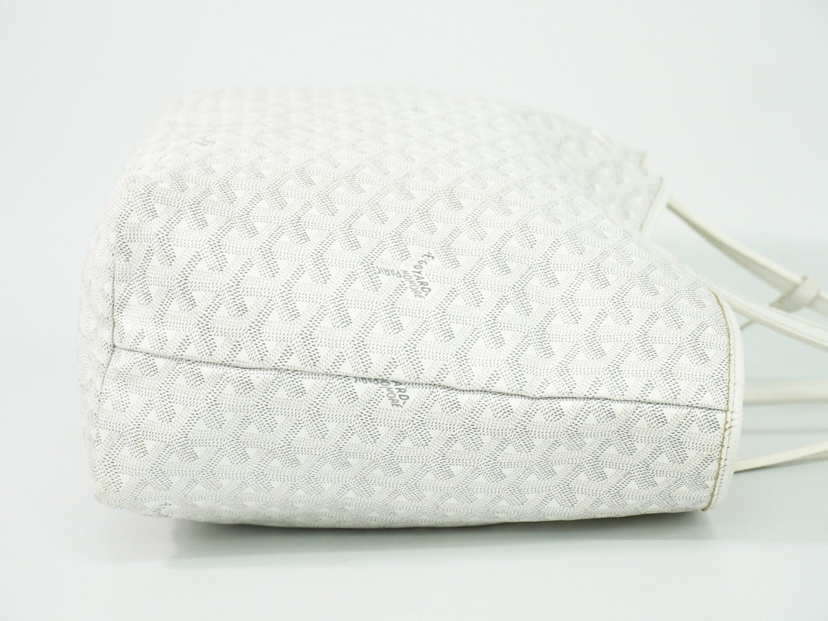 Goyard Artois Coated Canvas White Canvas Tote Bag Bag (Pre-Owned)