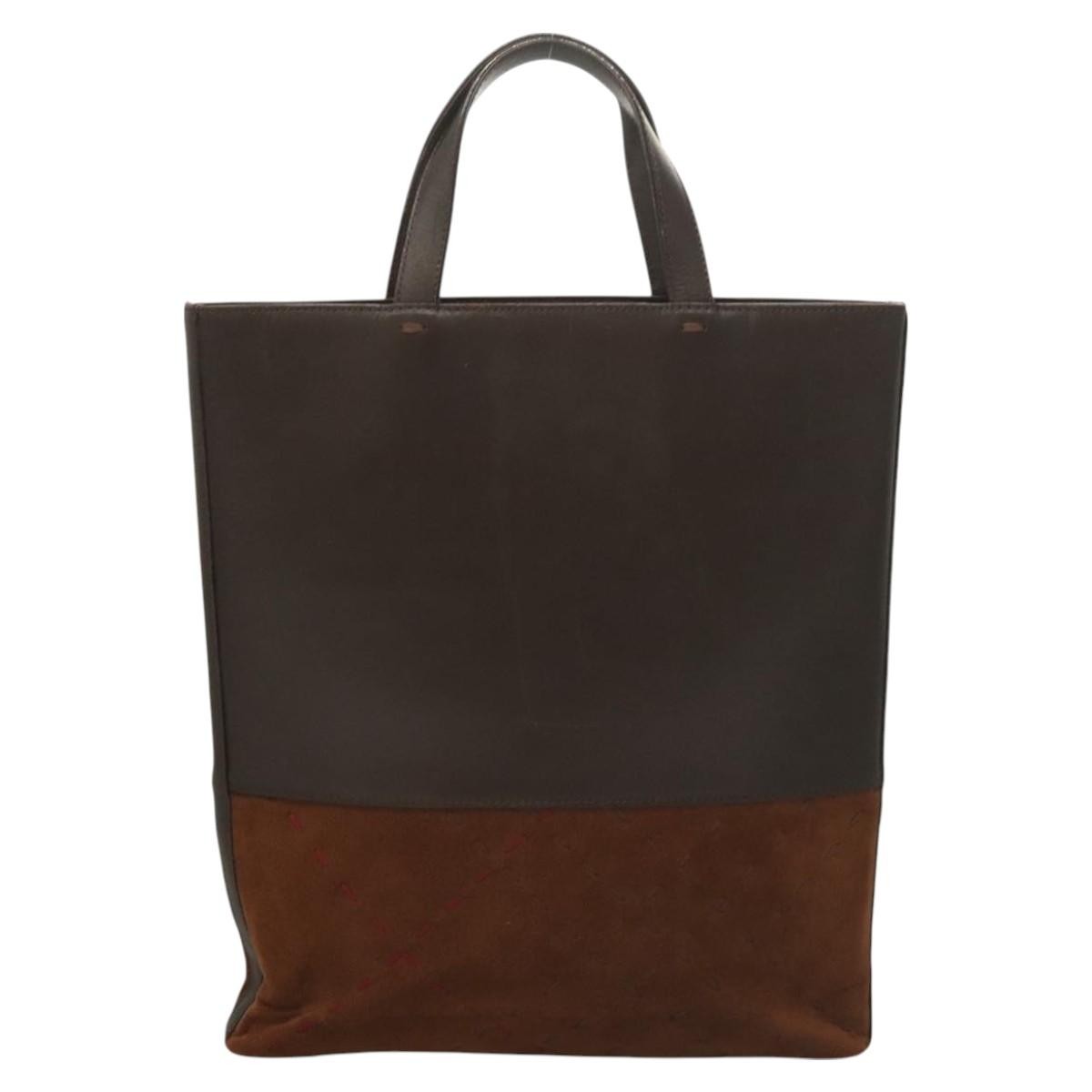 Burberry Vintage Leather Brown Leather Handbag (Pre-Owned)