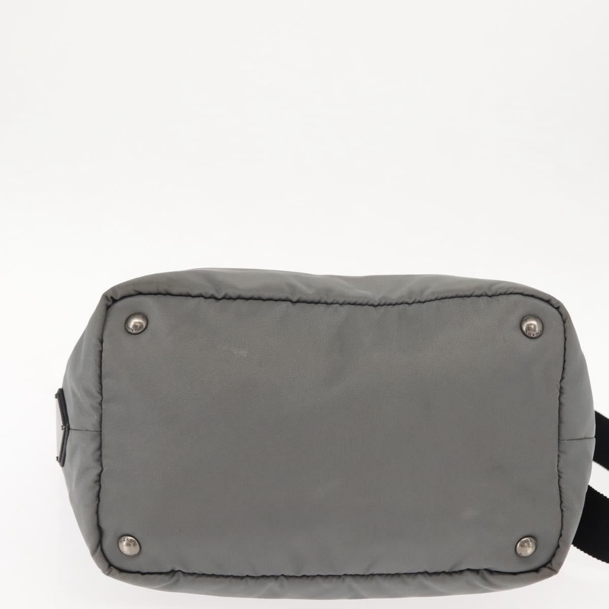 Prada Convertible Double Tote Tessuto Black Nylon Handbag (Pre-Owned)