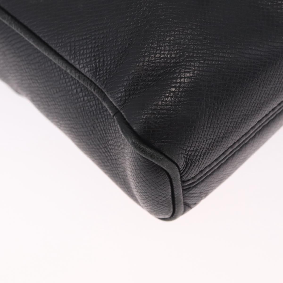 Louis Vuitton Alex Messenger Taiga Leather Black Leather Handbag (Pre-Owned)