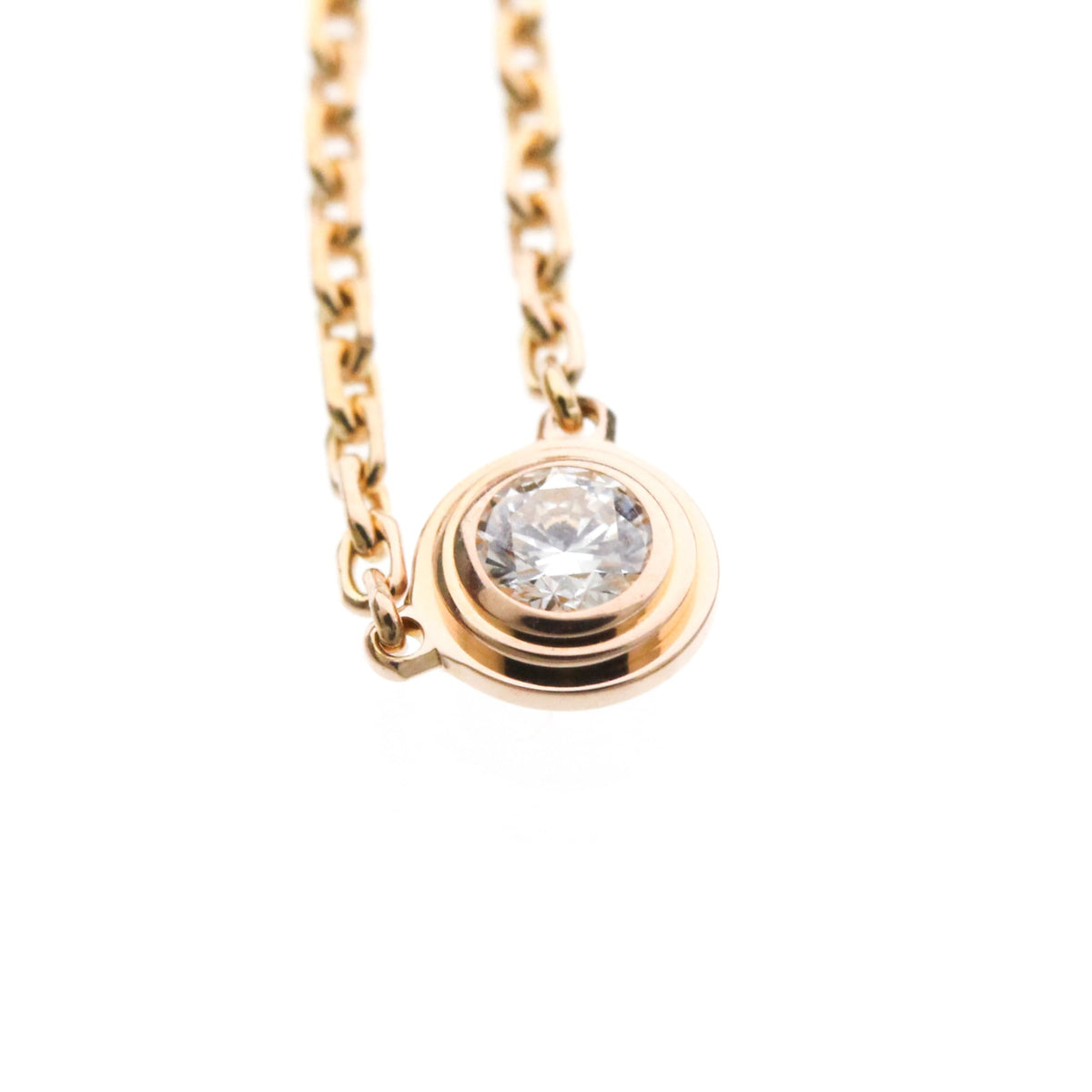 Cartier Cartier D'amour Pendant 18K Rose Gold With Diamond Gold Pink_Gold Necklace Jewelry (Pre-Owned)