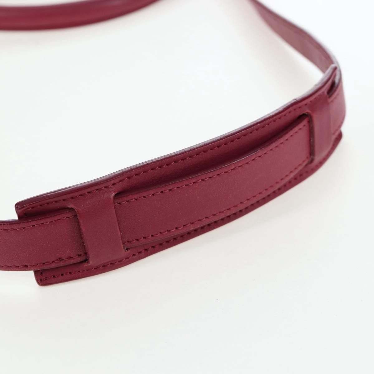 Celine Tricolor Trapeze Leather Burgundy Leather Handbag (Pre-Owned)