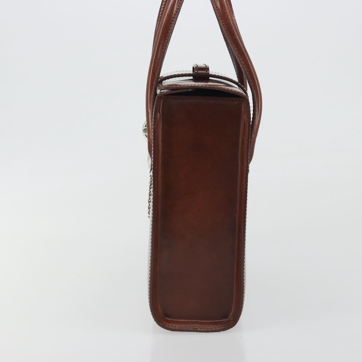 Cartier Panthère Leather Brown Patent_Leather Handbag (Pre-Owned)