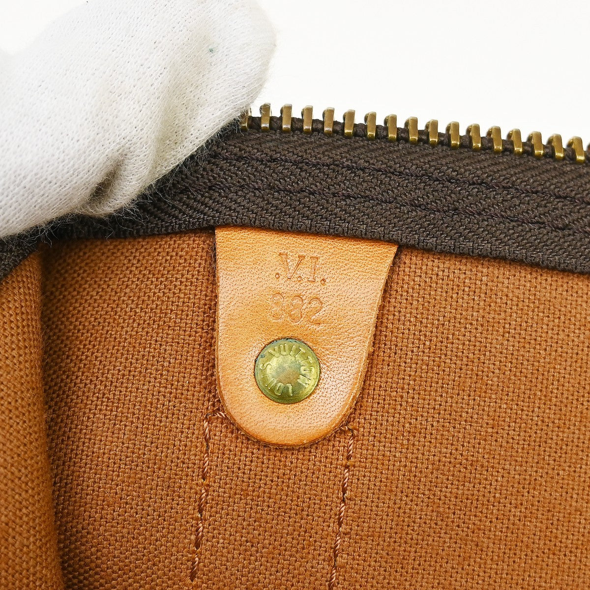 Louis Vuitton Keepall Bandouliere Monogram Canvas Brown Canvas Travel Bag Bag (Pre-Owned)